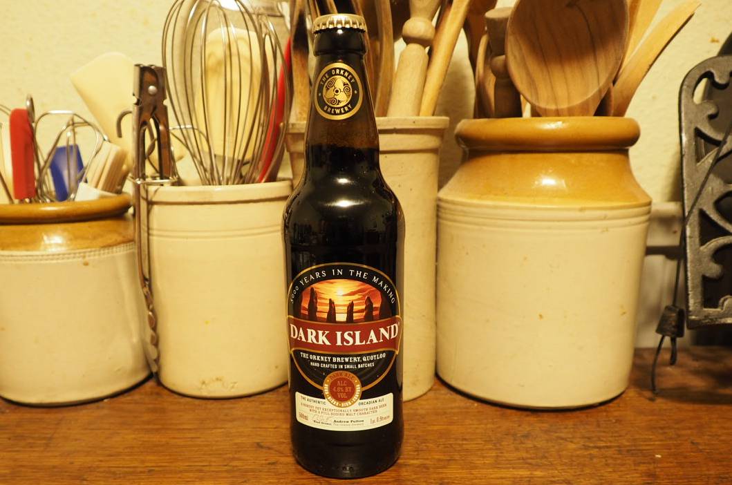Dark Island beer from the Orkney Brewery