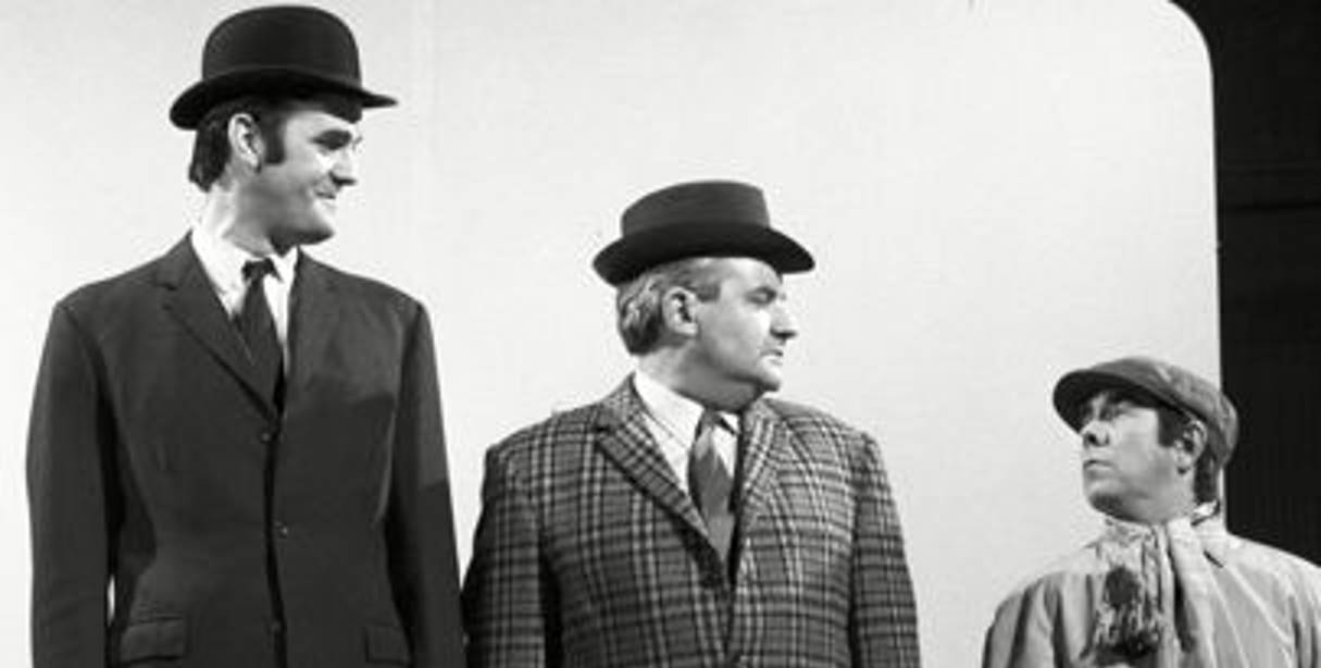 John Cleese, Ronnie Barker and Ronnie Corbett in the Class Sketch